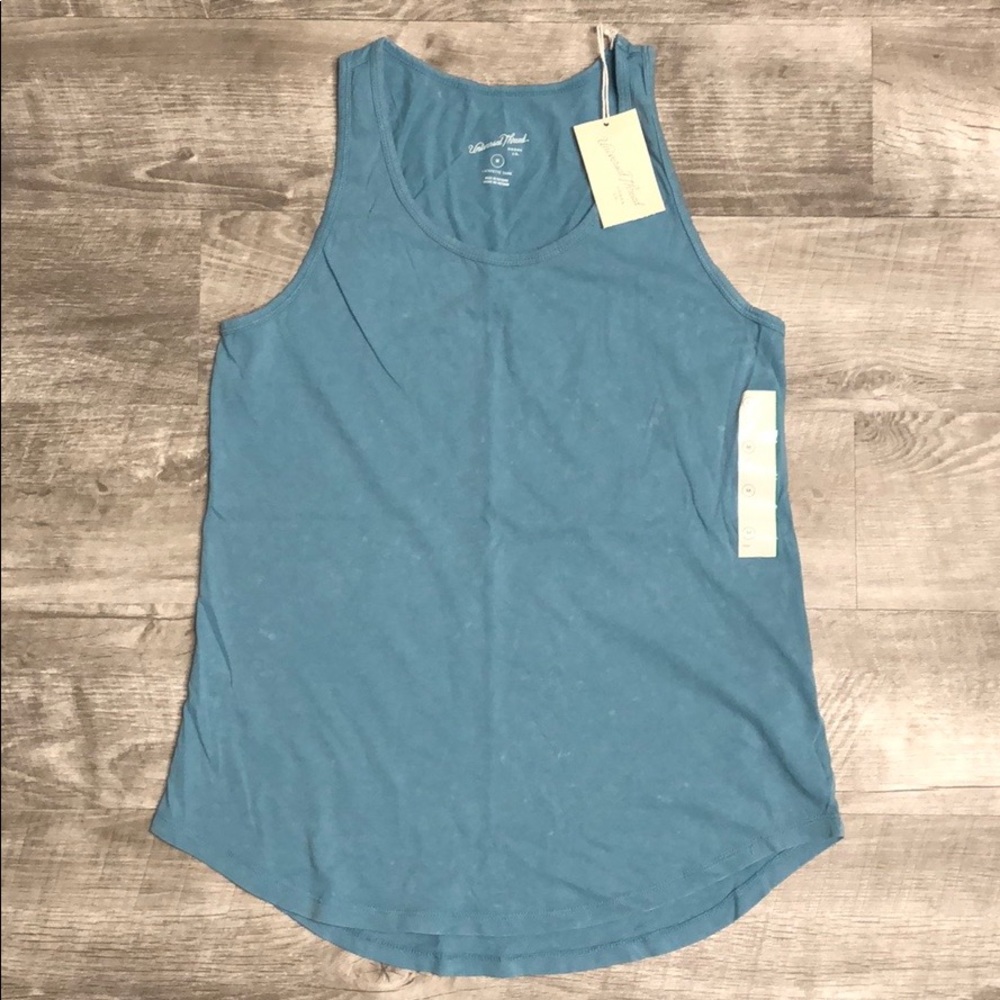 NWT Universal Thread Blue Sun Fade Wash Tank - Picture 3 of 5
